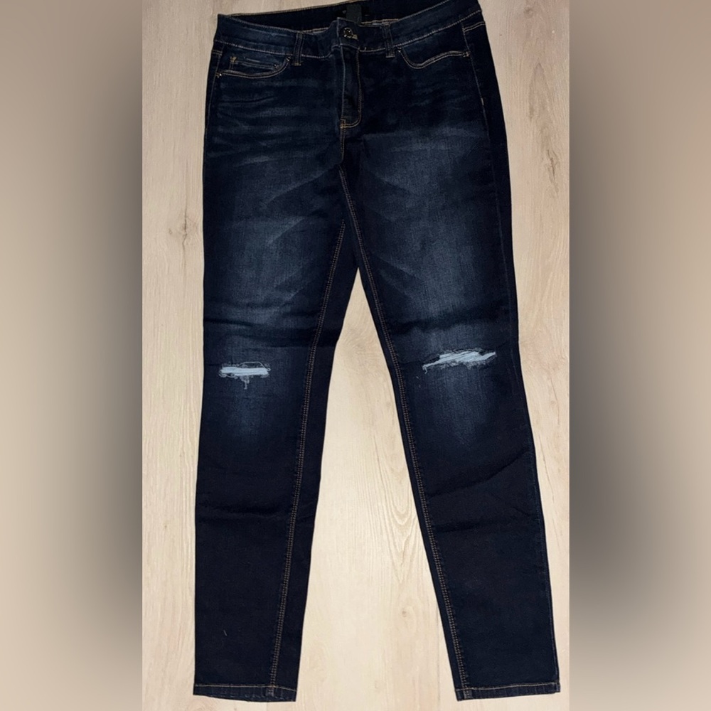 White House Black Market Dark Blue Skinny Leg Jeans
